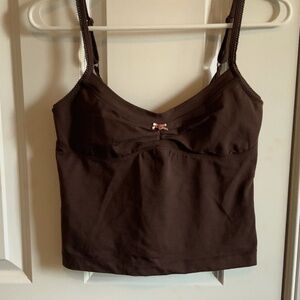 NWT Free People Cami with small pink flower Sz M